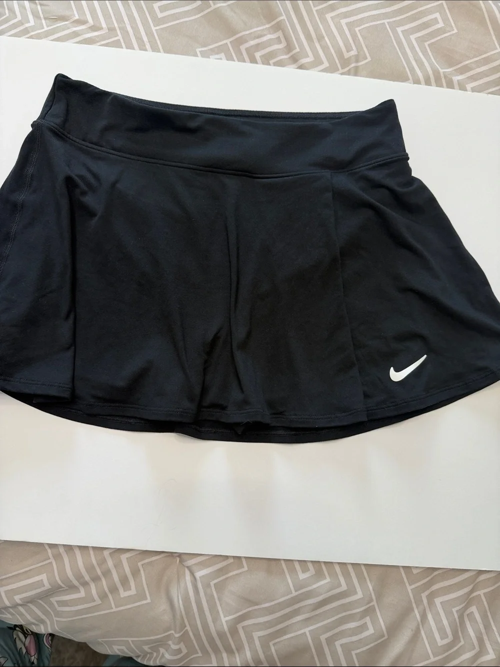 Nike Black Women's Athletic Skort with White Swoosh